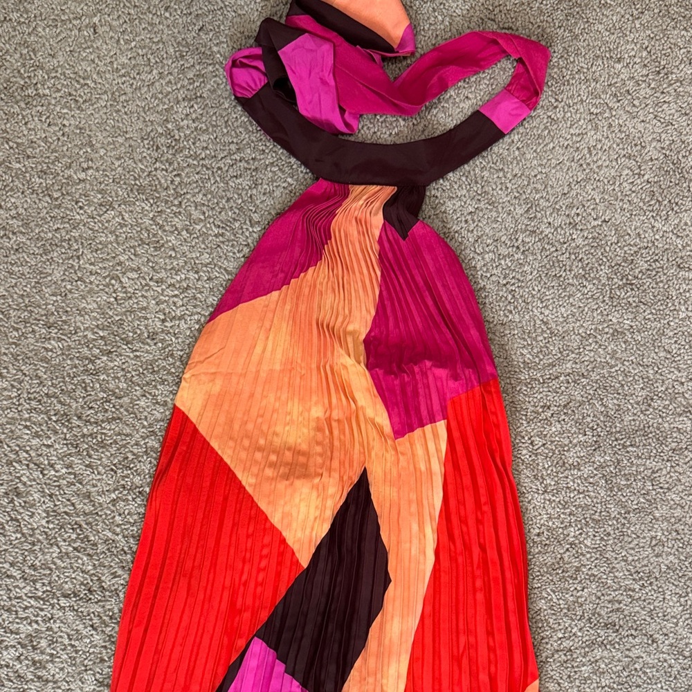 Vici Pink and Brown Striped Dress